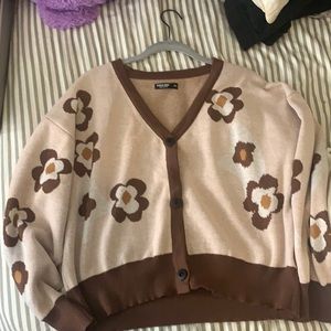 Brown cardigan